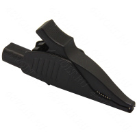 Зажим крокодил 32А черный\AMASS 44mm